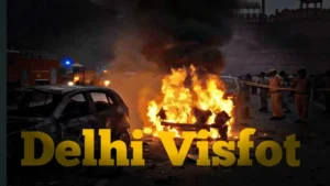 Delhi Blast 2025 Red Fort Explosion – पुलिस जांच और राहत कार्य की तस्वीर
